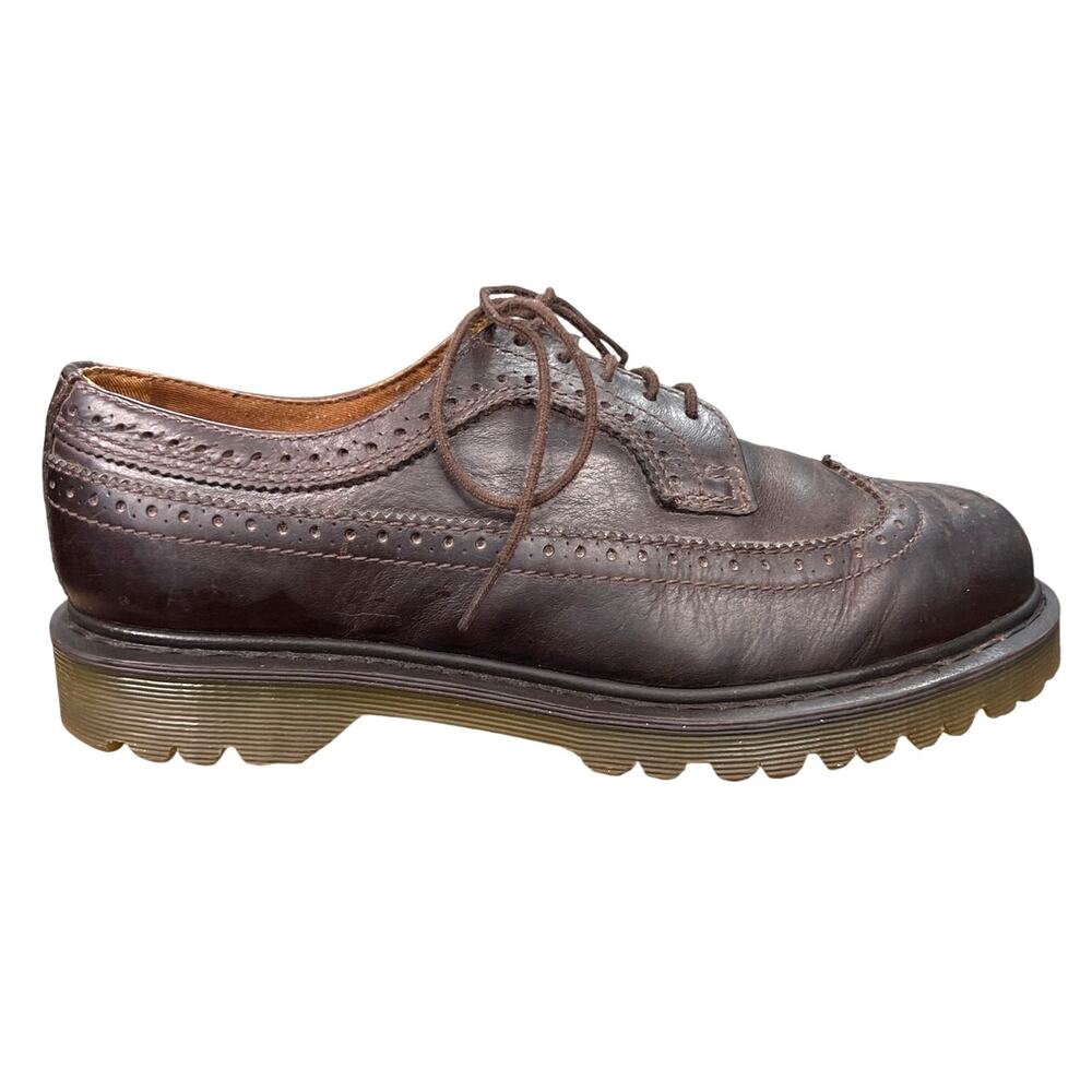 Dr. Marten’s Unisex Brown Leather Brogue Wingtip Oxfords Size M 10 W 11